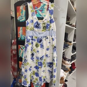 Zero Point Blue Floral Dress